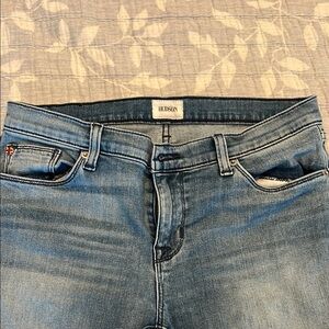 Hudson Jeans Classic Blue Denim with Gold Stitching